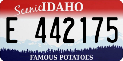 ID license plate E442175