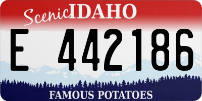 ID license plate E442186