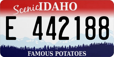 ID license plate E442188
