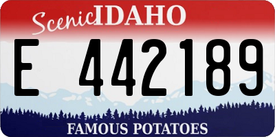 ID license plate E442189
