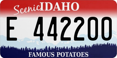ID license plate E442200