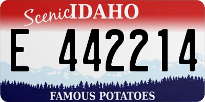 ID license plate E442214