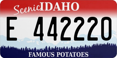 ID license plate E442220