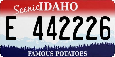 ID license plate E442226
