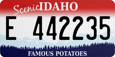 ID license plate E442235