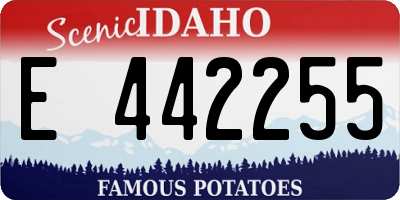ID license plate E442255
