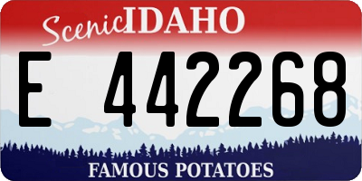 ID license plate E442268
