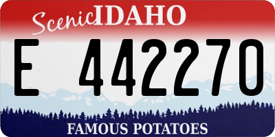 ID license plate E442270