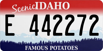ID license plate E442272
