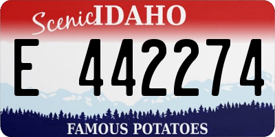 ID license plate E442274