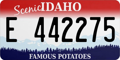 ID license plate E442275