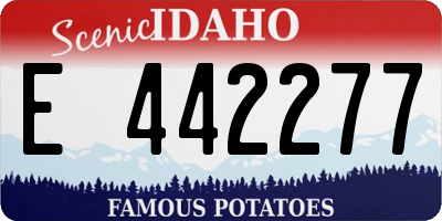ID license plate E442277