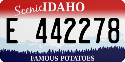 ID license plate E442278