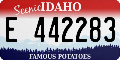 ID license plate E442283