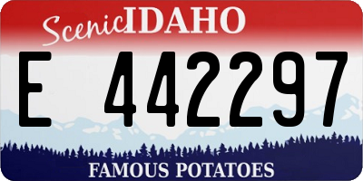 ID license plate E442297
