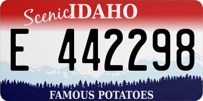 ID license plate E442298