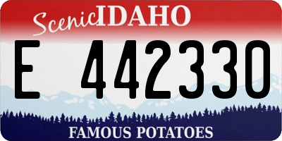 ID license plate E442330