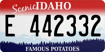 ID license plate E442332