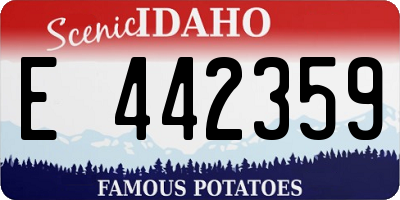 ID license plate E442359