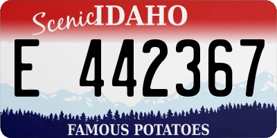 ID license plate E442367