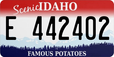 ID license plate E442402