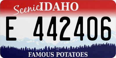 ID license plate E442406