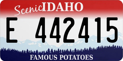 ID license plate E442415