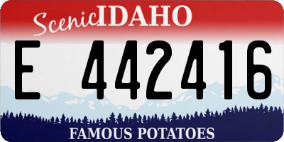ID license plate E442416