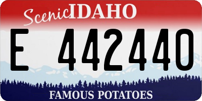 ID license plate E442440