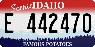 ID license plate E442470