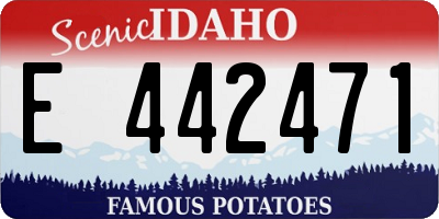 ID license plate E442471