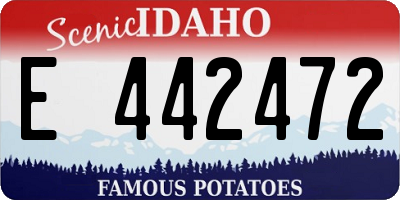 ID license plate E442472