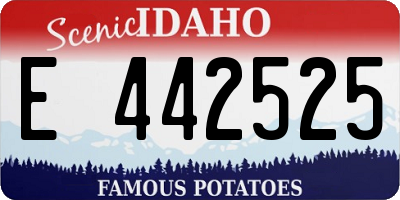 ID license plate E442525