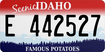 ID license plate E442527