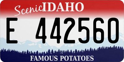 ID license plate E442560