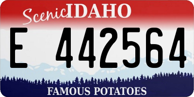 ID license plate E442564