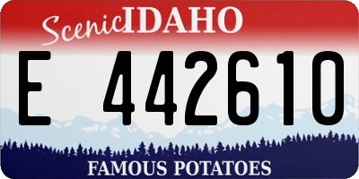 ID license plate E442610