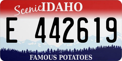 ID license plate E442619