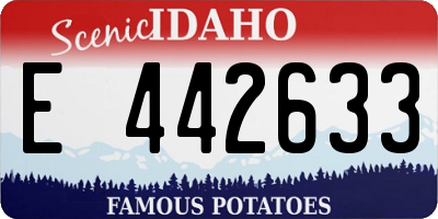 ID license plate E442633