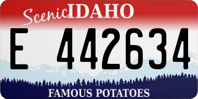 ID license plate E442634