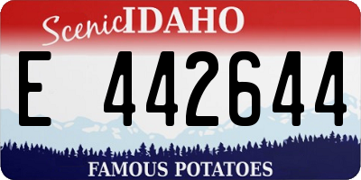 ID license plate E442644