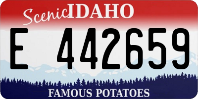 ID license plate E442659