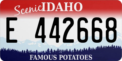 ID license plate E442668