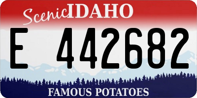 ID license plate E442682