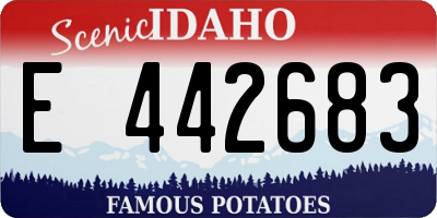 ID license plate E442683