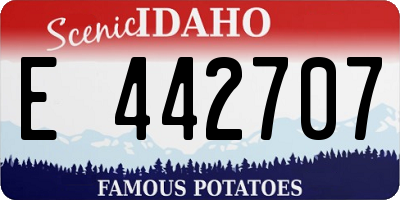 ID license plate E442707