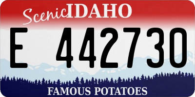 ID license plate E442730