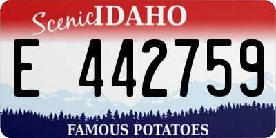 ID license plate E442759