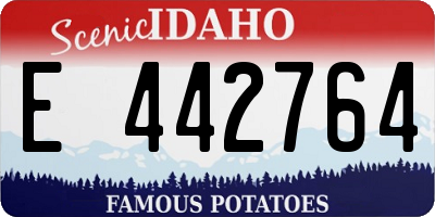 ID license plate E442764