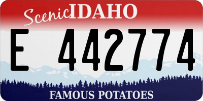 ID license plate E442774
